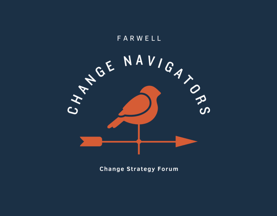 FarWell Change Navigators Change Strategy Forum Logo of a Cardinal Weather Vane