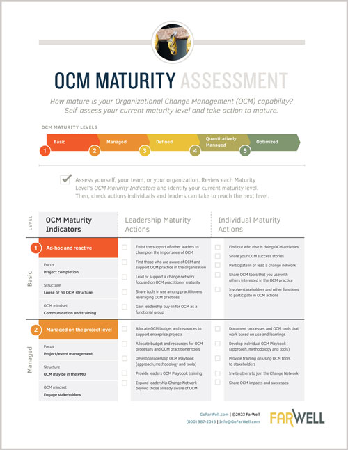 Download FarWell's OCM Maturity Assessment - FarWell